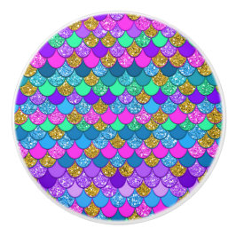 Glitter Färgglada Flerfärgade Sirenskvamar Knopp