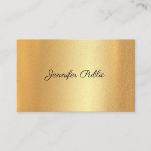 Glitter Faux Guld handskrivet Calligraphy-skript Visitkort