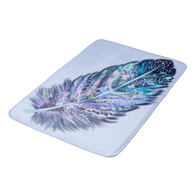 Glitter Feather Bath Mat Badrumsmatta (Vinklad)