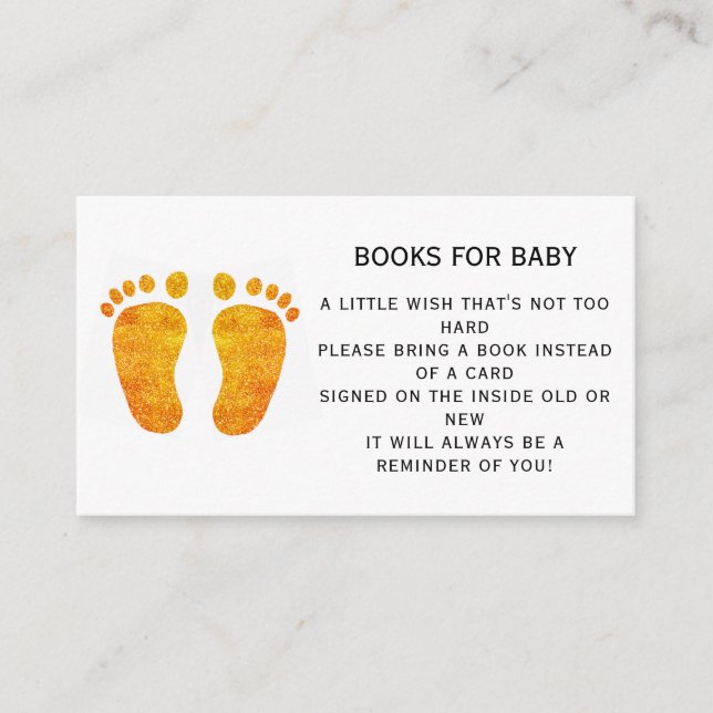 Glitter Feet Bokar för babyskor Tilläggskort (Framsida)