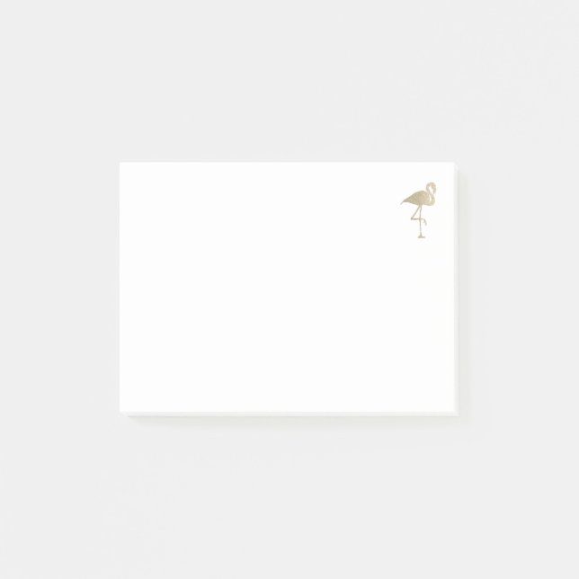 Glitter Flamingo Post-it Block (Framsida)