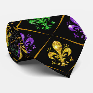 Glitter Fleur de Lis Diamant Mardi Gras Slips