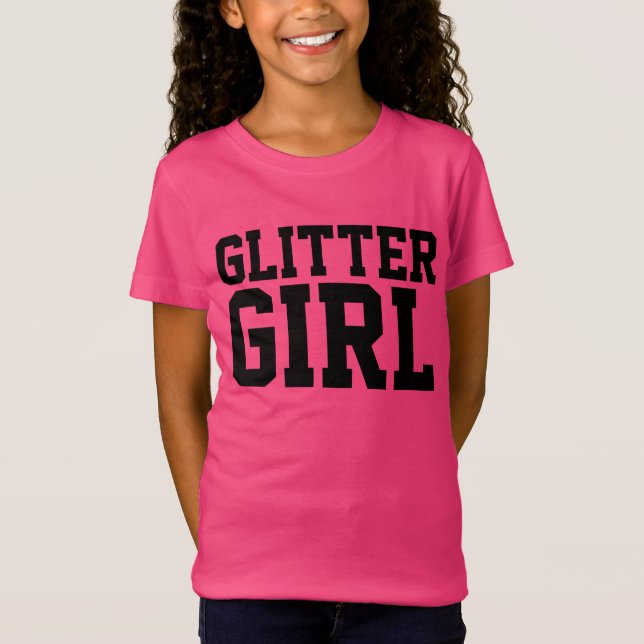 GLITTER Flicka FLIKOR T-SHIRTS (Framsida)
