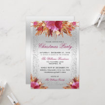 Glitter Flowers, Glitter Framed God Jul Party