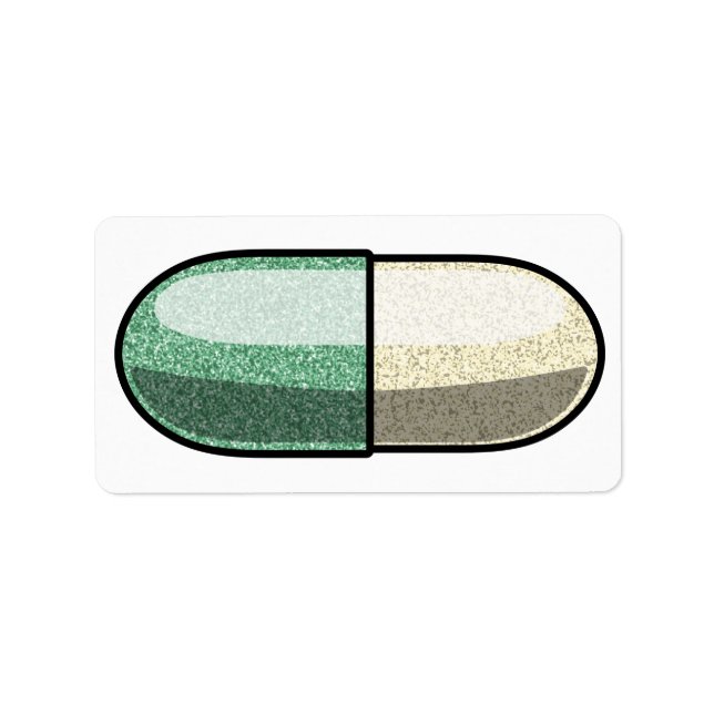 Glitter Fluoxetin Adressetikett (Framsidan)