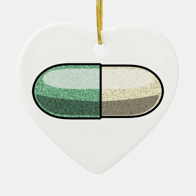 Glitter Fluoxetin Julgransprydnad Keramik (Framsidan)