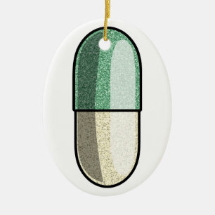 Glitter Fluoxetin Julgransprydnad Keramik
