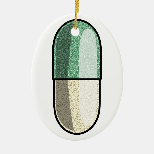 Glitter Fluoxetin Julgransprydnad Keramik (Framsidan)