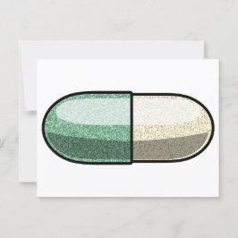 Glitter Fluoxetin Vykort