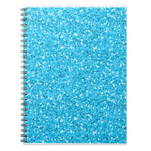 Glitter för AquablåttShimmer Anteckningsbok
