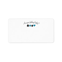 Glitter för blått för Las Vegas ödebröllop postar Adressetikett