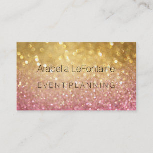 Glitter för Bokeh elegantt händelsevisitkort Visitkort
