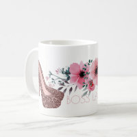 Glitter för chic blommigt för chefdam | skor rosa