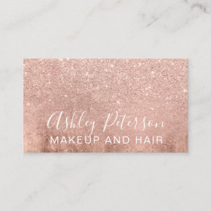 Glitter för elegant typografi för Makeup Visitkort