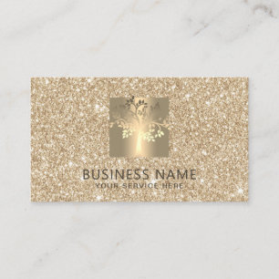 Glitter för Faux för logotyp för Visitkort