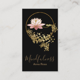 Glitter för lotusblomma för Mindfulness för Visitkort