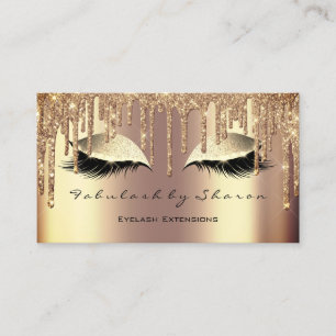 Glitter för Makeupögonbrynsnärtar dryper Sepiag Visitkort