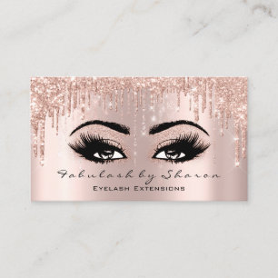 Glitter för ro för ögonfrans för Makeupkonstn Visitkort