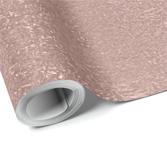 Glitter för rosor för rosa guldrodnadShimmer Presentpapper (Rullad Hörn)