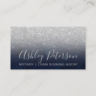 Glitter för silver för elegant typografi för visitkort