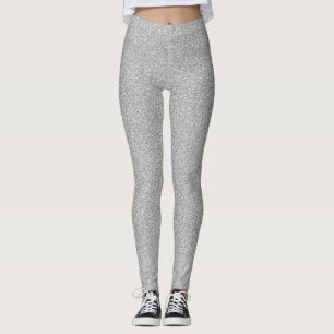 Glitter för silverShimmerFaux Leggings