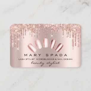 Glitter för Spark för ro för MakeupnagelManicur Visitkort