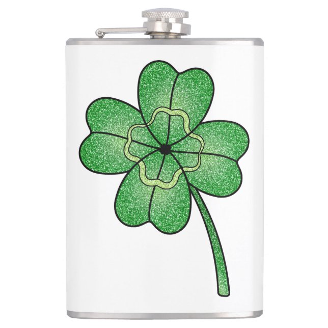 Glitter Four Leaf Clover Fickplunta (Framsidan)