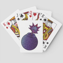 Glitter Galaxy Bomb Casinokort