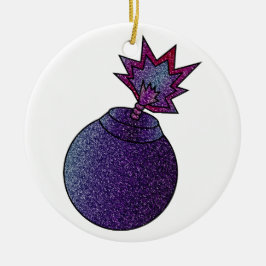 Glitter Galaxy Bomb Julgransprydnad Keramik