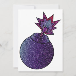 Glitter Galaxy Bomb Julkort