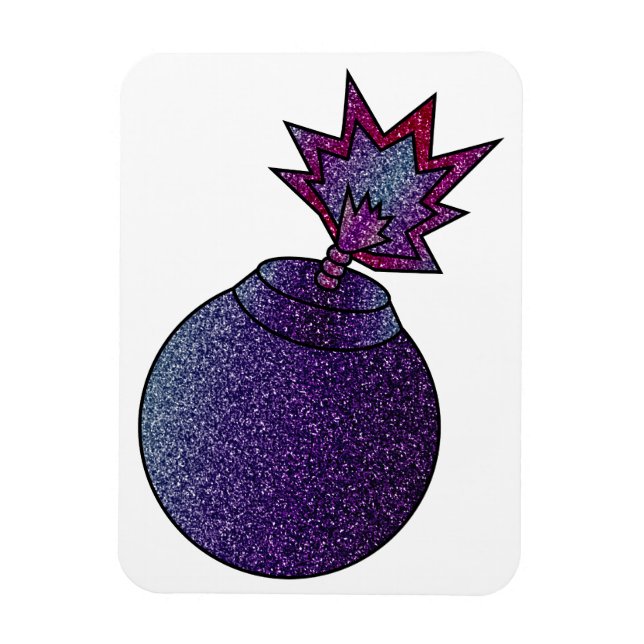 Glitter Galaxy Bomb Magnet (Vertikal)