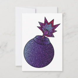 Glitter Galaxy Bomb Tack Kort