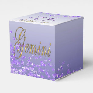 Glitter Gemini & Lila Glitter Birthday Presentaskar