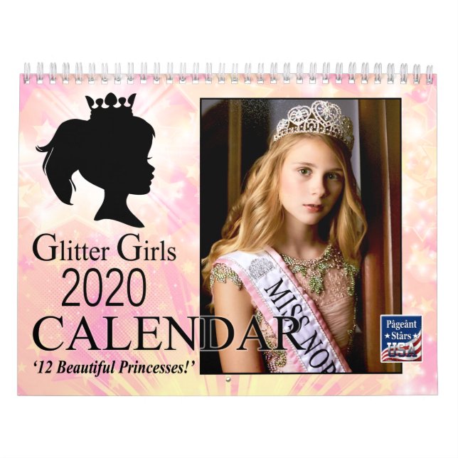 Glitter Girls 2020, Skönhetstävling Princess Kalender (Omslag)