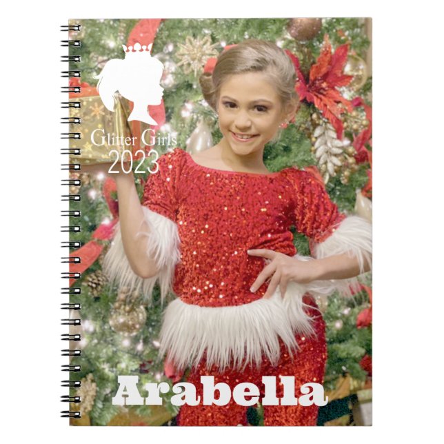 Glitter Girls Arabella Spiral fotopatbok Anteckningsbok (Framsidan)