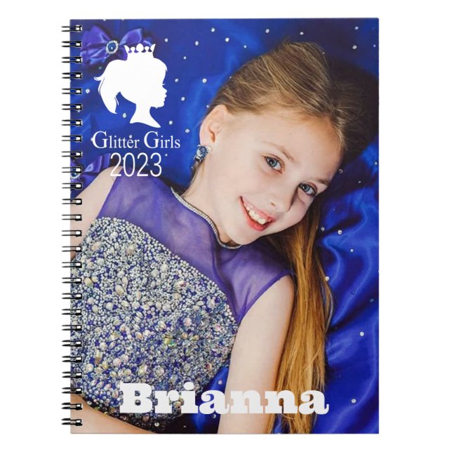 Glitter Girls Brianna Spiral bärbar dator Anteckningsbok (Framsidan)