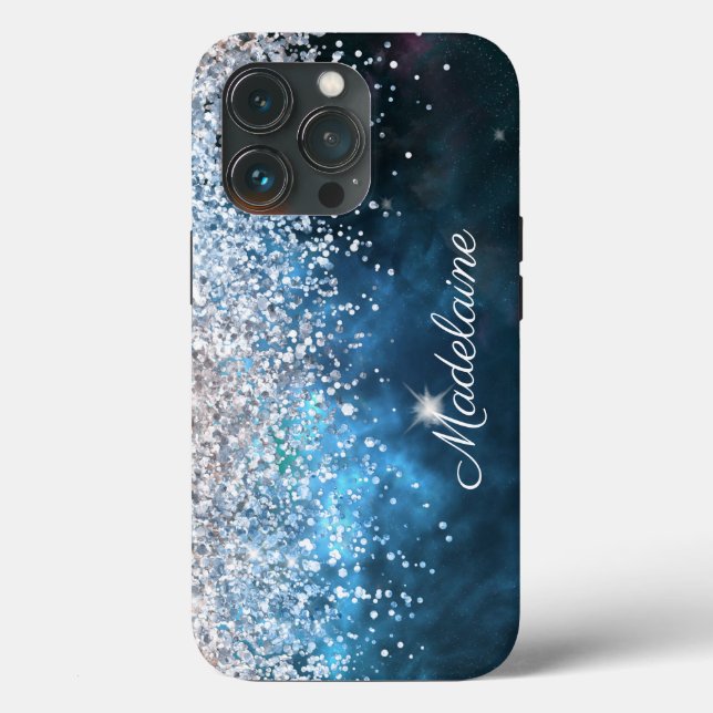 Glitter Girly Modern Glitter Sweet 16 (Baksida )