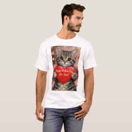 Glitter "Glad mors dag Hjärtiga Kittel T-Shirt