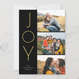 Glitter GLÄDJE 3 Staplad Pix Julkort