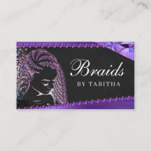 Glitter Glam Abstrakt Modern Hair Braiding Salon