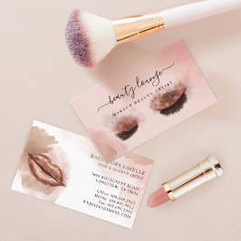 Glitter Glam Beauty Makeup Artist Eyelash & Läppar Visitkort