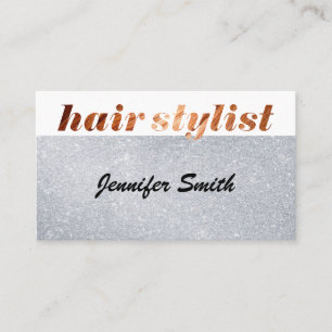 Glitter Glamor Hair Stylist-teckensnitt Visitkort
