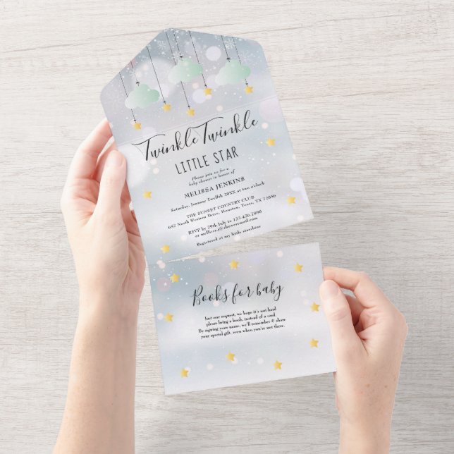 Glitter Glitter Könsneutral Vinter Baby Shower (Avrivbar del)
