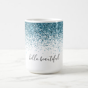 Glitter Glitz gnistra glam personlig citat Kaffemugg