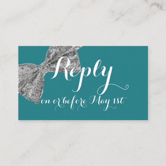 Glitter Gnistra Bow OSA kort (Framsida)