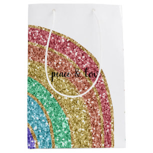 Glitter Gnistra Guld Rainbow personlig