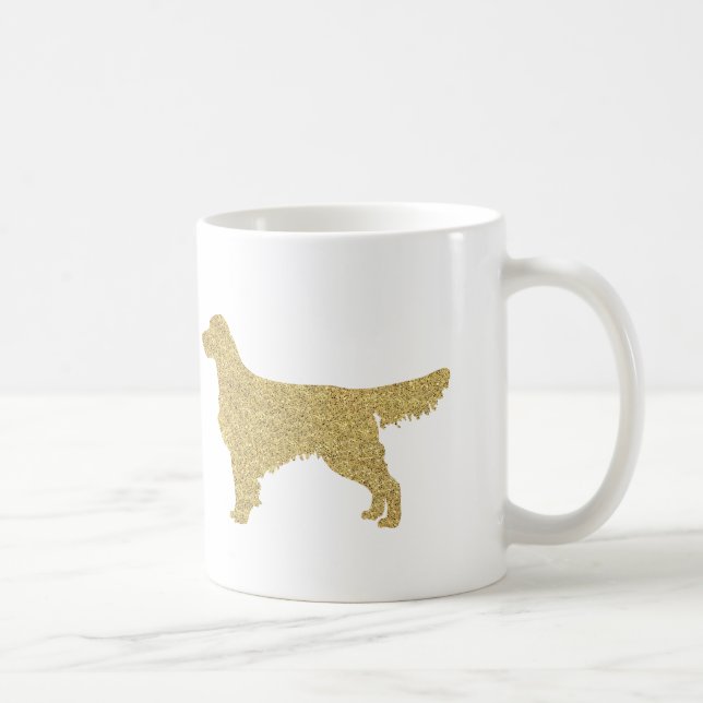 Glitter Golden Retriever Mugg (Höger)
