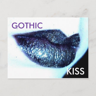 glitter, GOTHIC, KISS Vykort