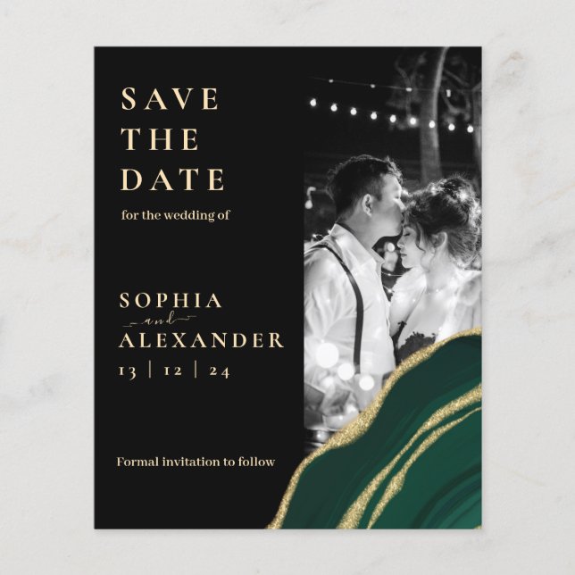 Glitter grönt agate gemstone (Framsida)