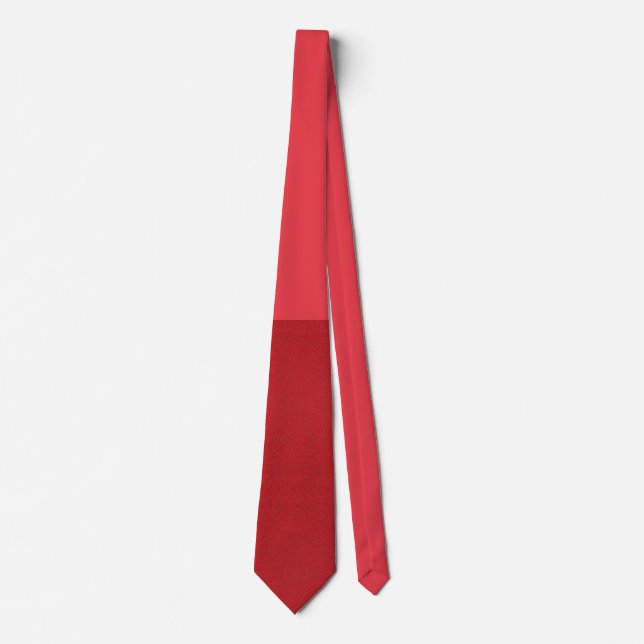 Glitter Grund Tomato Red Anpassningsbar Tie Slips (Framsida)